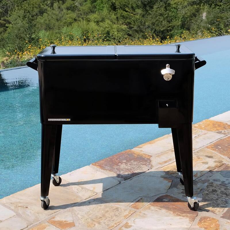 Permasteel 80-Qt Classic Outdoor Rolling Patio Cooler with Wheels