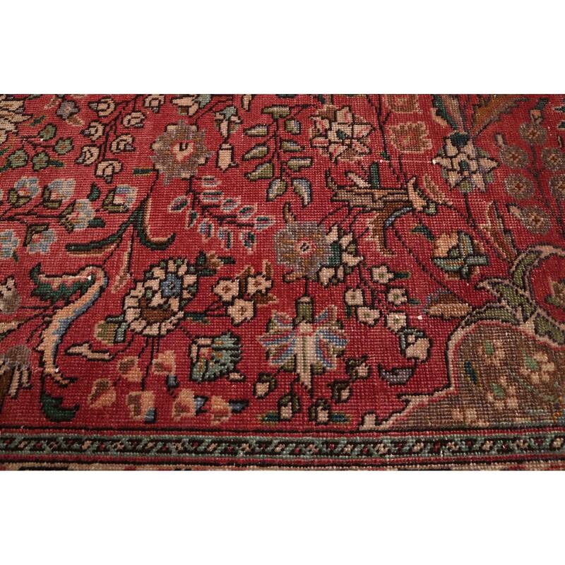 ECARPETGALLERY Hand-knotted Antalya Vintage Red Wool Rug - 7'8 x 10'6