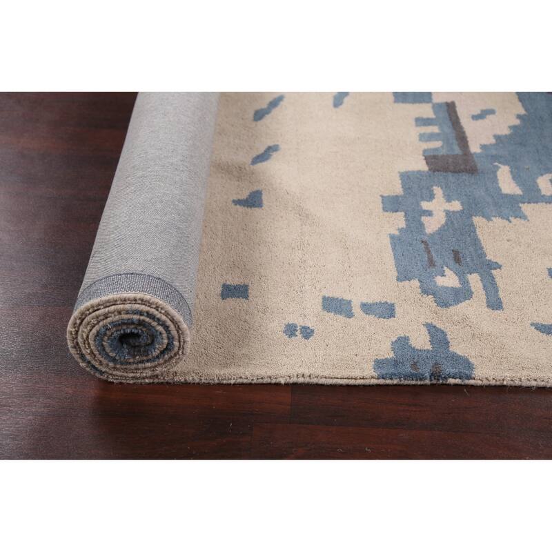 Abstract Modern Oriental Wool Area Rug Hand-tufted Decorative Carpet - 5'0" x 8'0"
