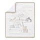 preview thumbnail 3 of 4, Sweet Jojo Designs Jungle Safari Animals Boy Girl Gender Neutral Unisex 3pc Mini Crib Bedding Set Giraffe Elephants Serengeti