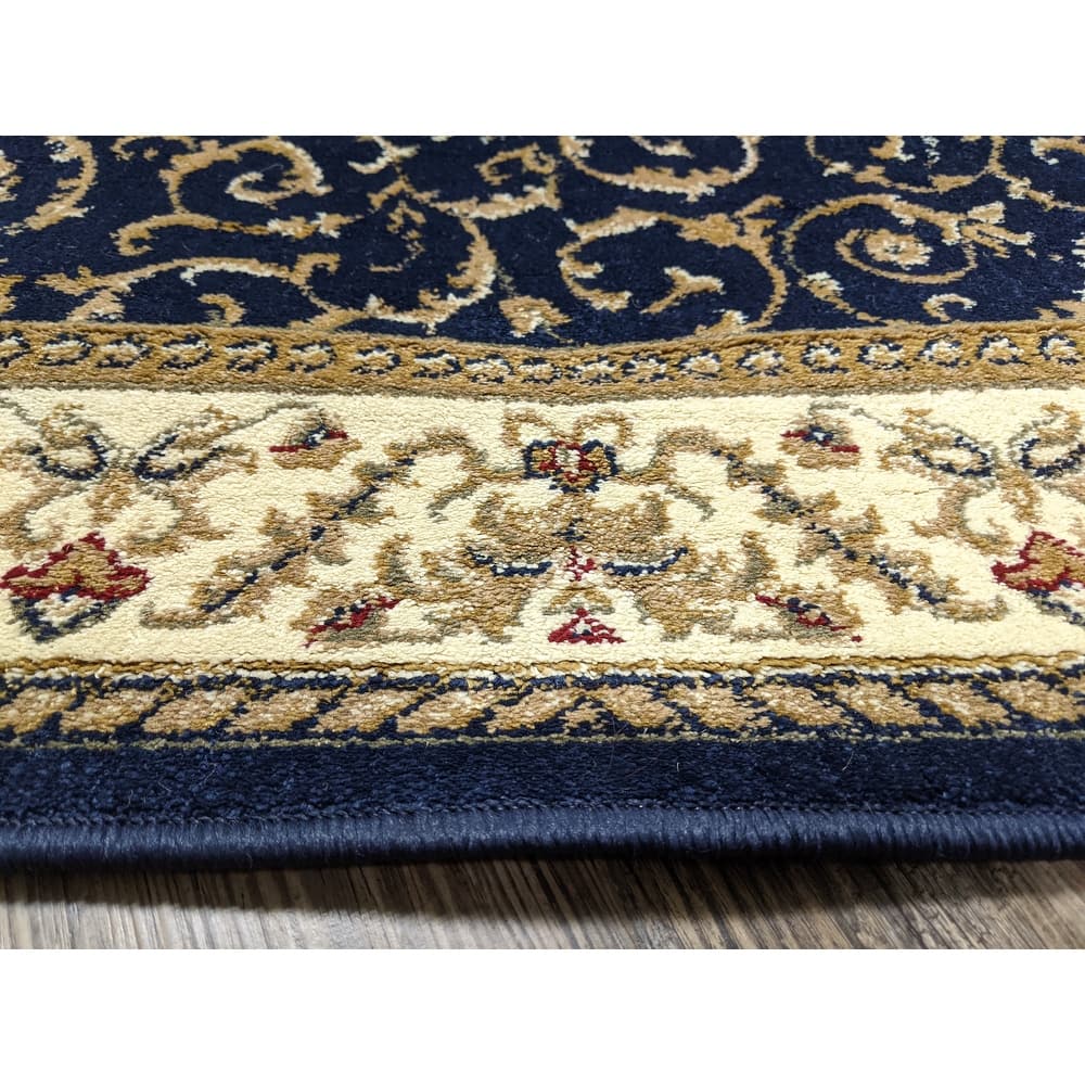 Admire Home Living Amalfi Transitional Scroll Pattern Area Rug