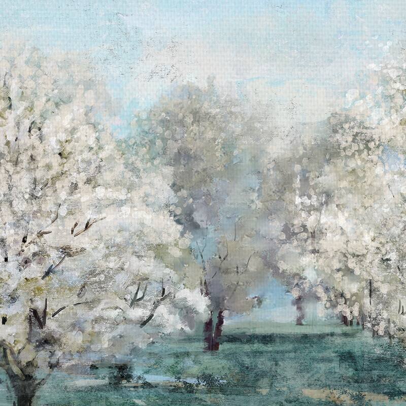 Flowering Trees by Studio Arts Canvas Art Print
