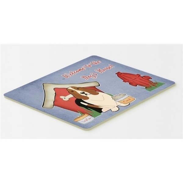 Carolines Treasures BB2775CMT Dog House Collection Basset Hound Kitchen or Bath Mat 20 x 30
