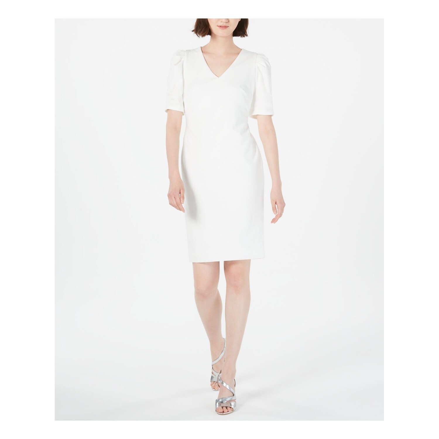 white midi dress size 16