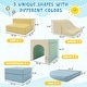 preview thumbnail 14 of 12, 9-Piece Soft Foam Climbing Blocks for Toddlers, Crawl and Climb Foam Play Set for Kids Indoor Gym - 51"X51"X17"