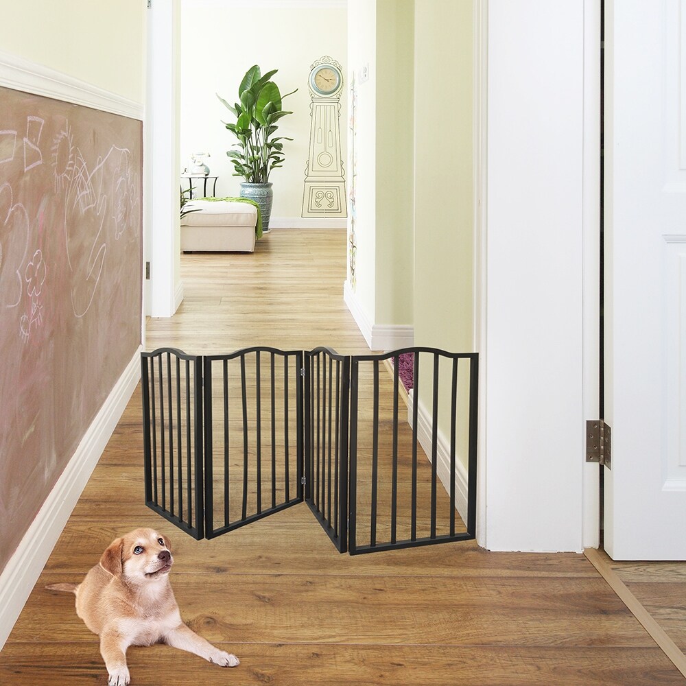 Dog Gate for Doorways Stairs or House Freestanding Accordion Style Bed Bath Beyond 34712119