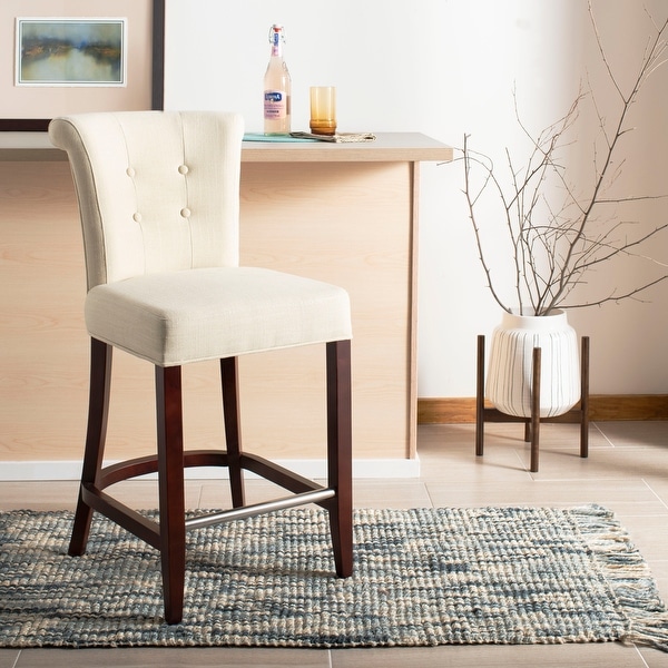 SAFAVIEH 26 inch Parker Curved Back Counter Stool 19.6