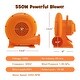 preview thumbnail 8 of 6, 380W/550W/680W 1.0HP Air Blower for Inflatables w/ 25FT Wire&GFCI Plug 550W