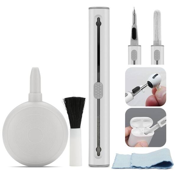3 in 1 Earbuds Cleaning Brush Tool Kit for Camera Airpods pro 1 2 Earphones Case White Bed