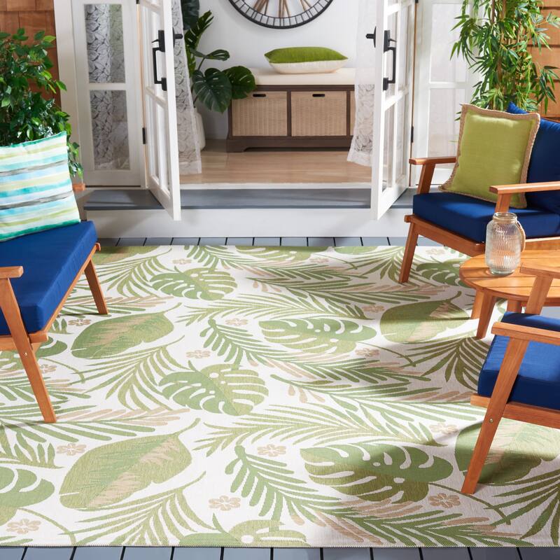 SAFAVIEH Courtyard Zhoresa Indoor/Outdoor Waterproof Patio Backyard Rug