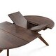 preview thumbnail 5 of 11, Furniture of America Abigail V Mid-Century Modern Walnut Handfinished Extendable 79-inch Dining Table with Butterfly Leaf