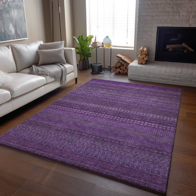 Premium Washable Super Soft Boho Stripes Mayfield Rug