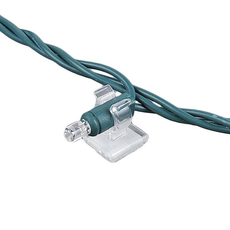 39095 Mini Light Adhesive Christmas Light Clip, 100 Pack - String Lights