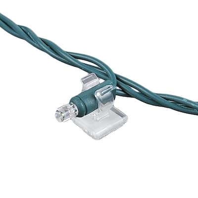 39095 Mini Light Adhesive Christmas Light Clip, 100 Pack