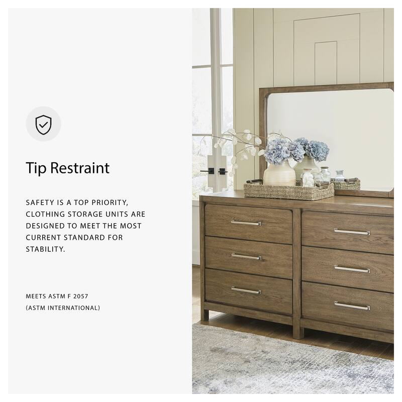 Signature Design by Ashley Cabalynn Brown Dresser and Mirror