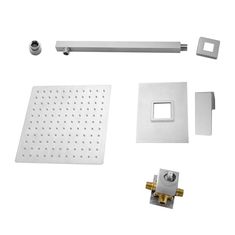 Topcraft 10-inch Wall Mount Square Shower System with Rough-in Valve - 10*10