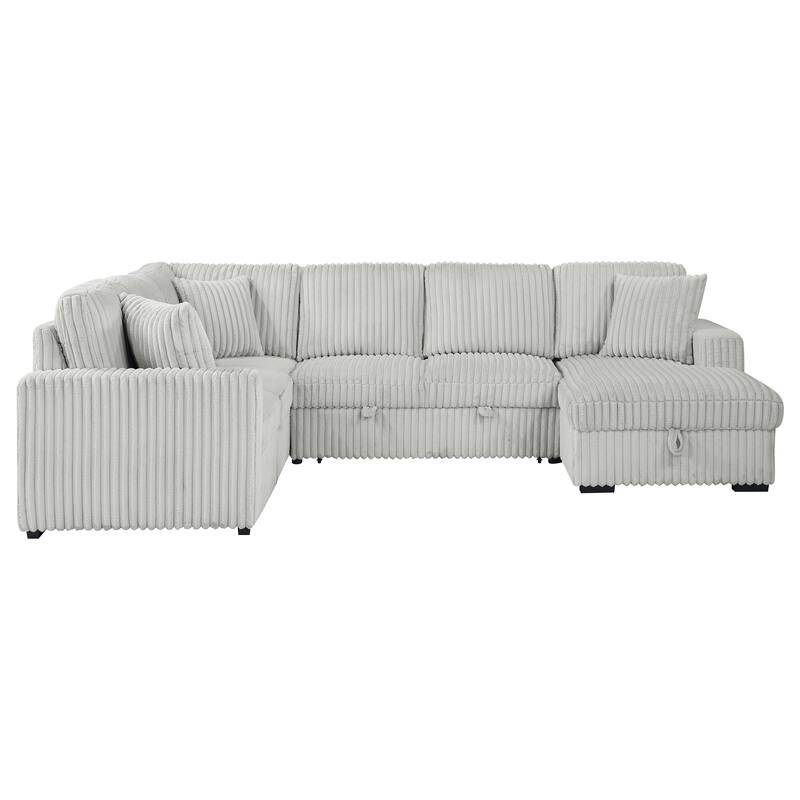 Devonshire Sleeper Sectional Sofa Storage Chaise - 122.00'' x 96.75''-50.00'' x 39.25''