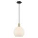 Option Matte White / Black Antique Brass