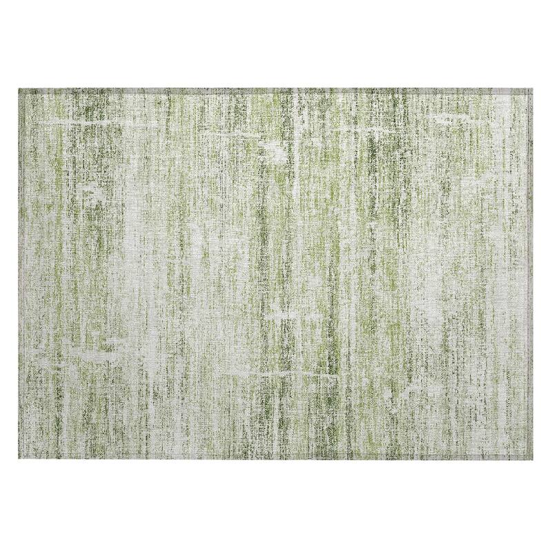 Machine Washable Indoor/ Outdoor Chantille Solid Ombre Rug