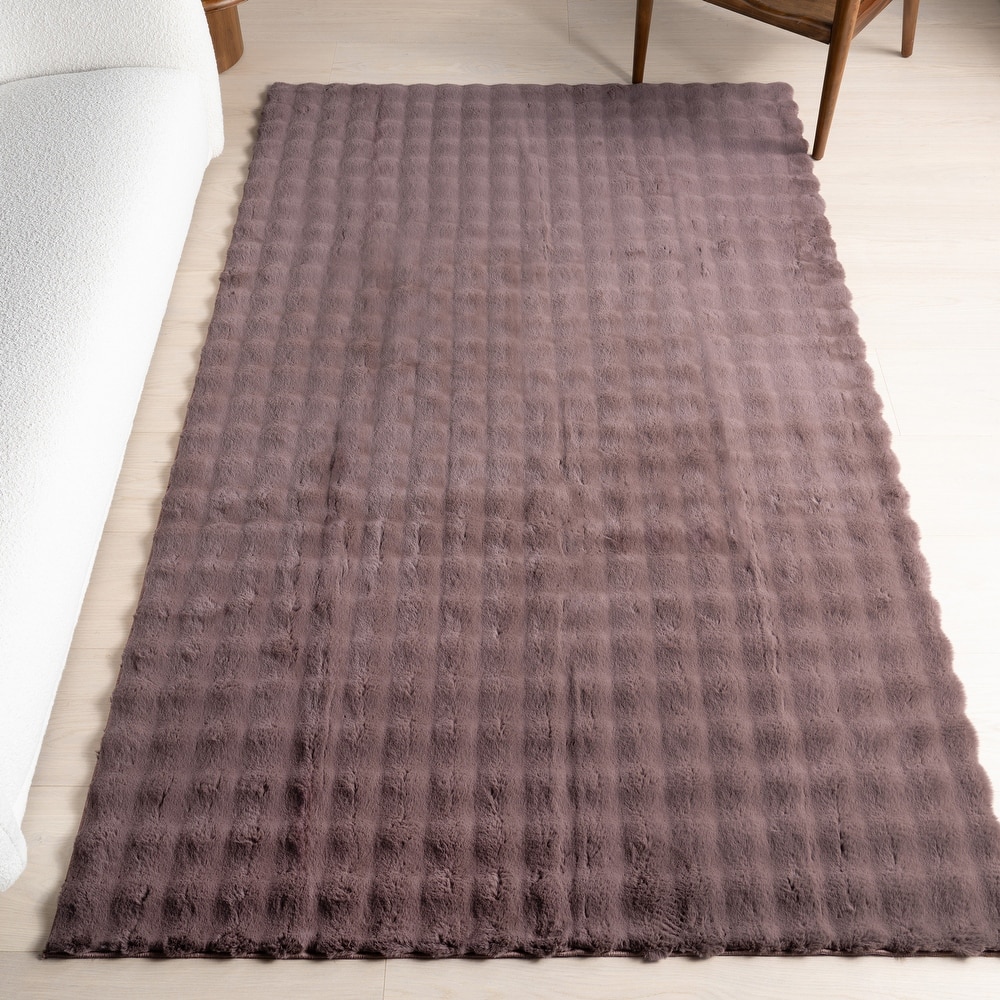 Nuloom Jeni Solid Plush Machine Washable Area Rug