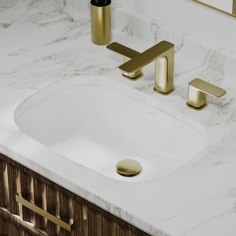 Karran Valera 20" Oval Undermount Vitreous China Bathroom Sink in White