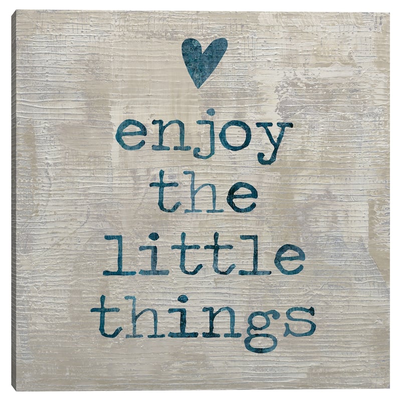 Enjoy the Little Things Canvas Art Print