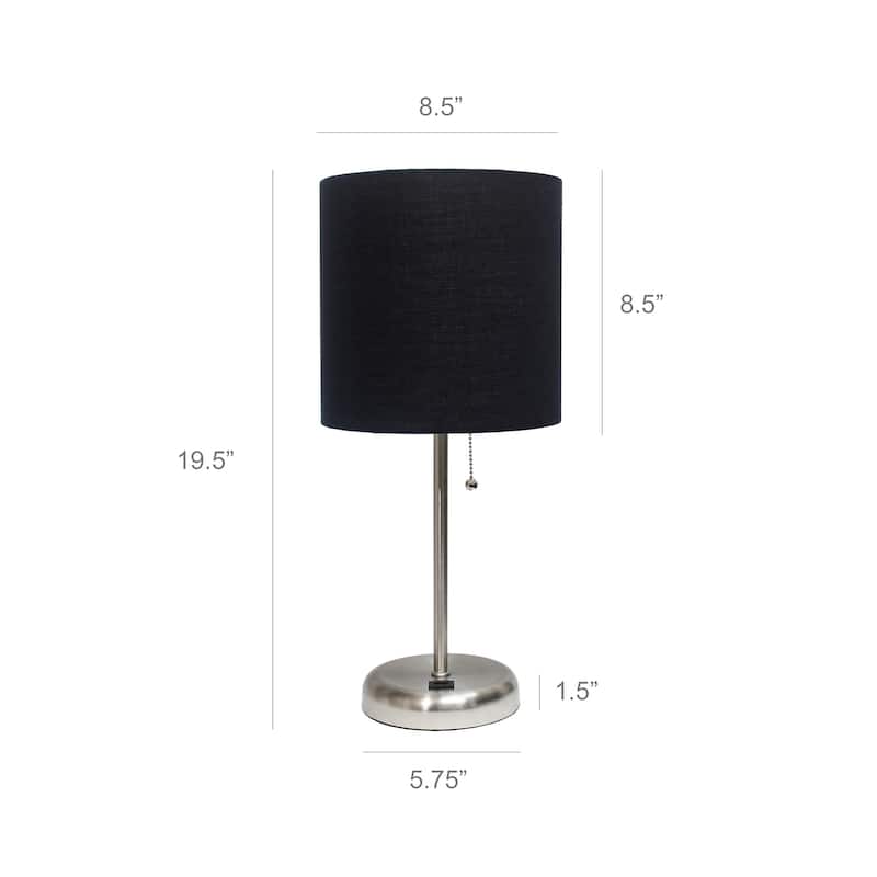 Simple Designs 19.5" Desk Lamp with Feit LED Bulb Included - 19.50