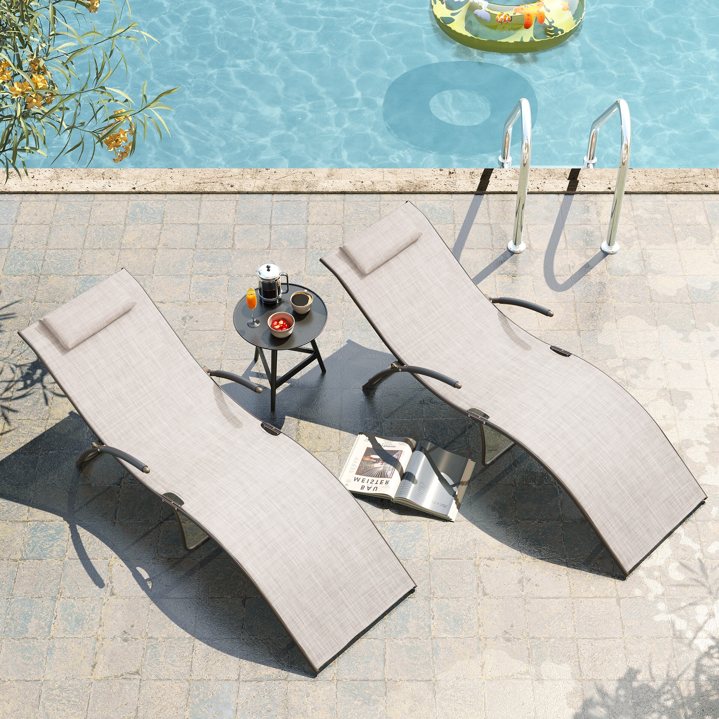 Folding Outdoor Chaise Lounges Bed Bath Beyond