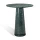 SAFAVIEH Couture Valentia Tall Round Marble Accent Table - 22"W x 21"D ...