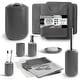 preview thumbnail 32 of 68, Clara Clark 23 Piece Complete Bathroom Accessories Kit With Shower Curtain and Rug Set