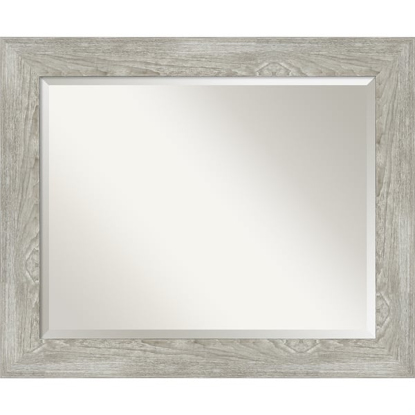 Beveled Bathroom Wall Mirror Dove Greywash Frame On Sale Bed Bath