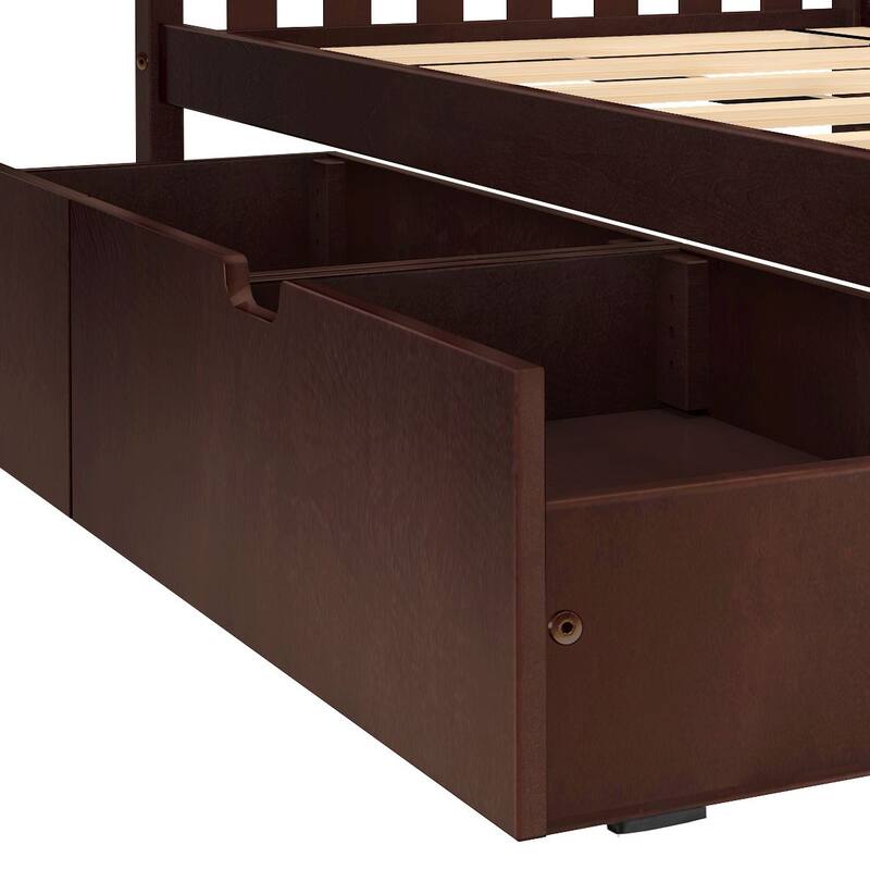 Max and Lily Full Bed with Under Bed Storage Drawers