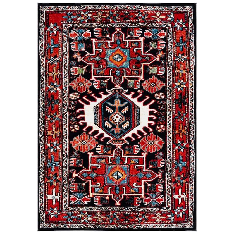 SAFAVIEH Vintage Hamadan Eugenia Rug - 4' x 6' - Red/Black
