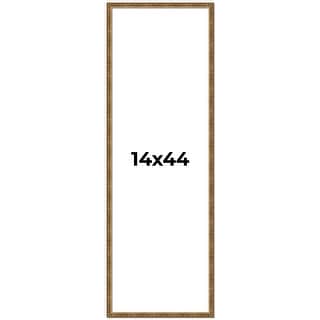 14x44 Frame Gold Solid Wood Picture Frame - Complete Modern Photo - Bed ...