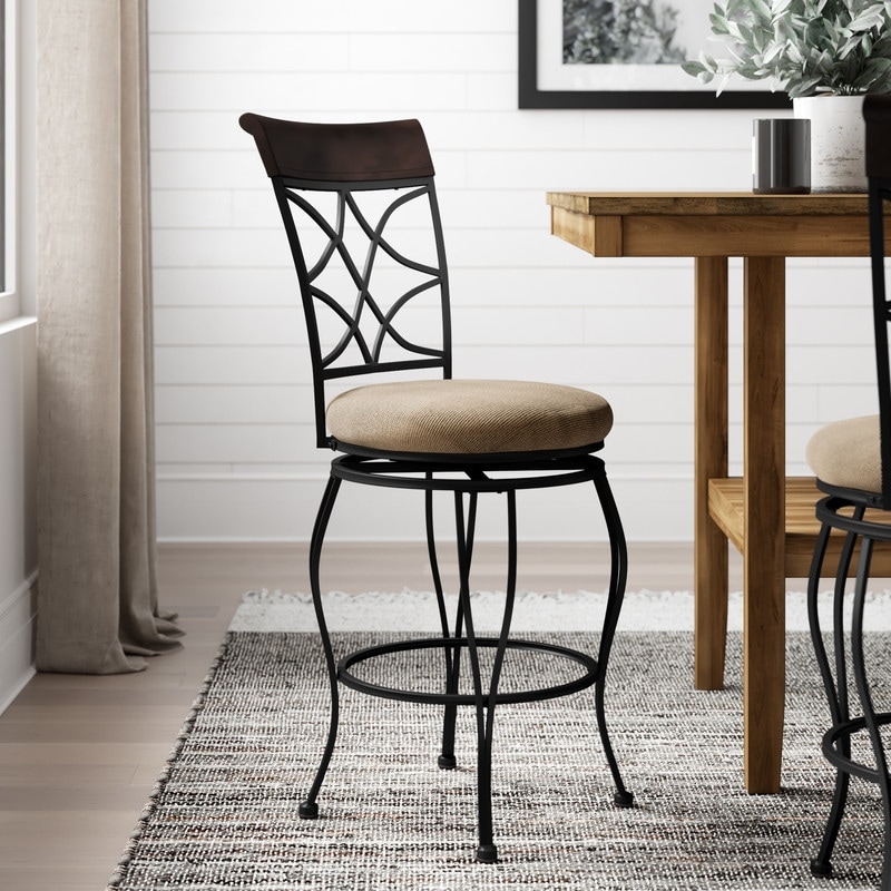 Shop Black Friday Deals On Linon Winding Trails Counter Stool Metal Wood On Sale Overstock 9303296