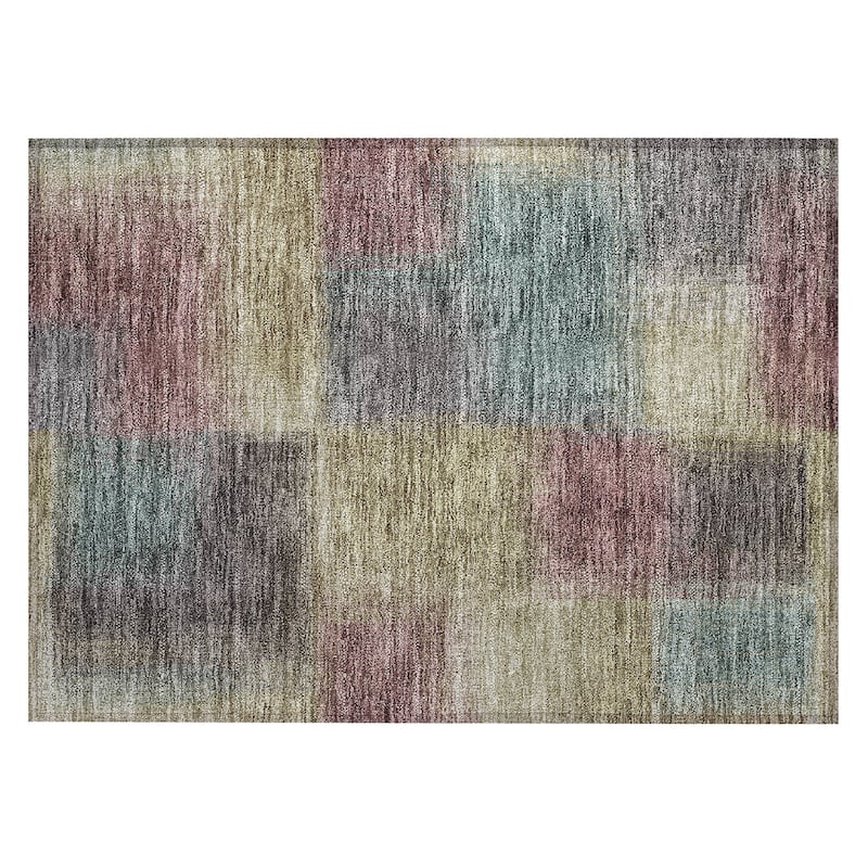 Machine Washable Indoor/ Outdoor Chantille Casual Ombre Rug