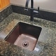 preview thumbnail 4 of 8, Pollock Copper 12" Single Bowl Undermount Kitchen Sink