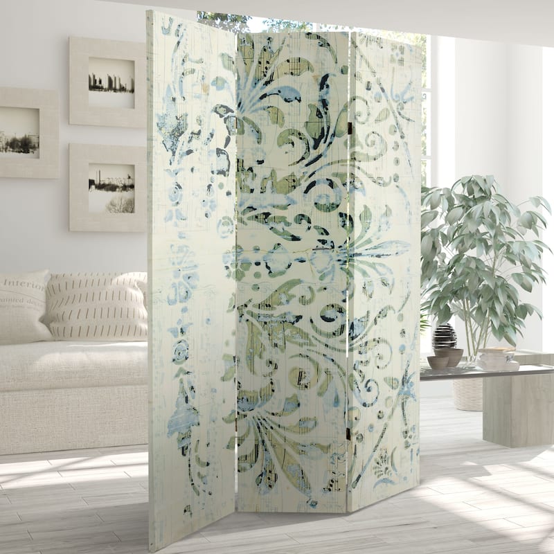 6 ft. Tall Alabaster Muse Canvas Room Divider