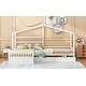 preview thumbnail 19 of 29, Twin Size House Bed with 3-Storage Drawers, Grey