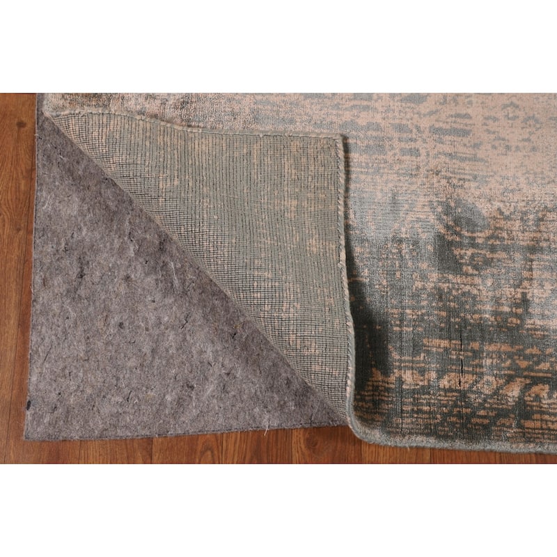 Abstract Modern Area Rug Handmade Contemporary Wool Carpet - 9'0" X 11'9"