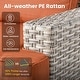 preview thumbnail 57 of 62, XIZZI 8-Piece Patio Wicker Furniture Conversation Set with Coffee Table