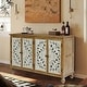 preview thumbnail 3 of 14, GDF Studio - Marseille 60" Antique Natural 4-Door Carved Accent Sideboard