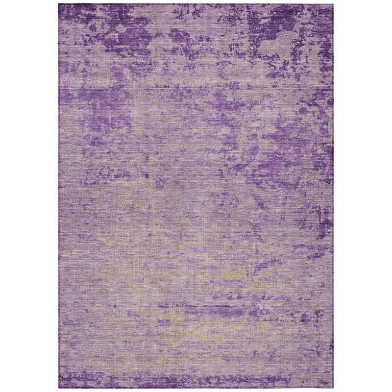HomeRoots Abstract Transitional Rectangle Outdoor Rug
