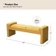 preview thumbnail 30 of 37, Roland Modern 58.5''W Upholstered Bedroom Bench by HULALA HOME