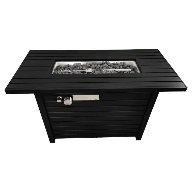 LSI Steel Propane/Natural Gas Fire Pit Table
