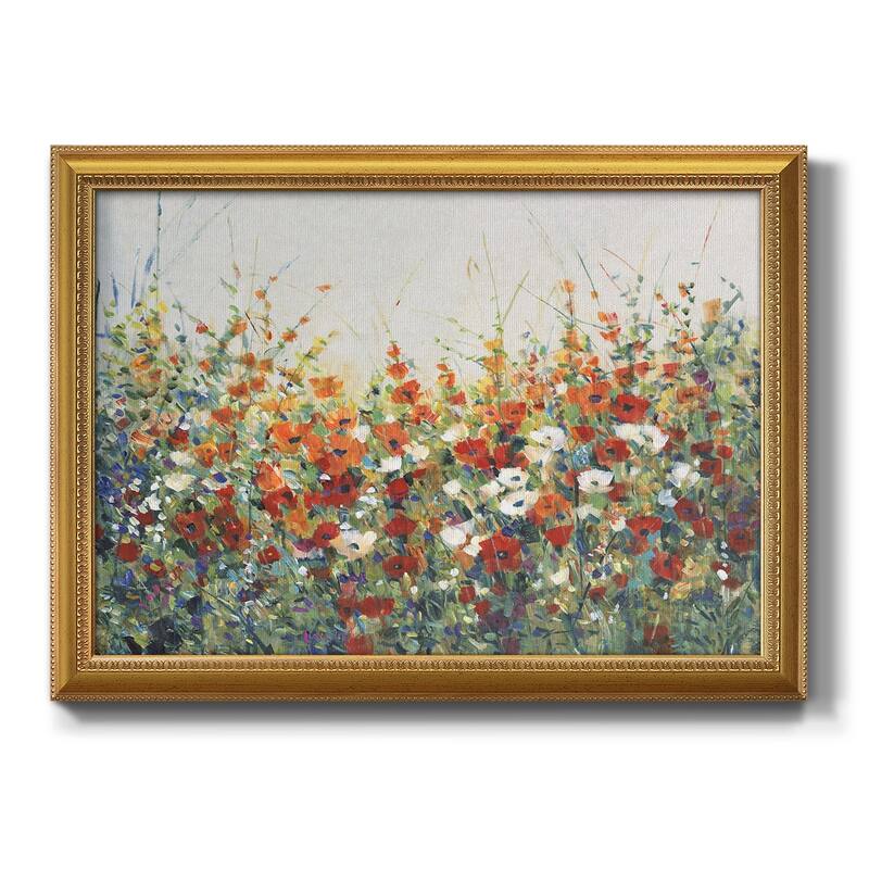 Garden in Bloom I Premium Framed Canvas- Ready to Hang - 24X36 - Gold
