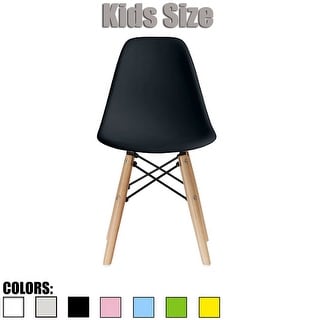Kids Toddler Chair Side No arm Armless Natural Wood Legs Eiffel For Kitchen Desk Work Bedroom Playroom Preschool