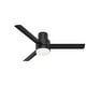 preview thumbnail 4 of 16, Hunter 52" Gilmour Outdoor Low Profile Ceiling Fan with LED Light, Handheld Remote, Damp Rated - Contemporary, Transitional