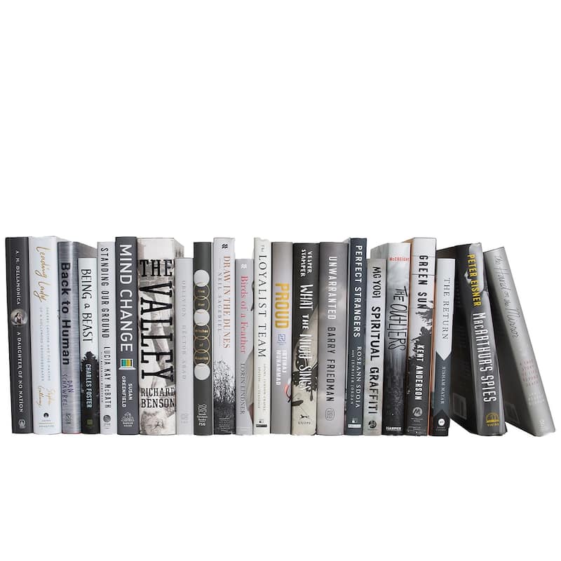 Books Grey Decorative Accessories: Stone Dust Jacket Color By The Foot