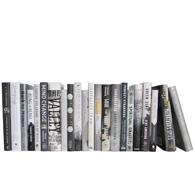 Books Grey Decorative Accessories: Stone Dust Jacket Color By The Foot